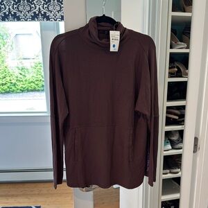 NWT Olivia Sky Brown Turtleneck top
